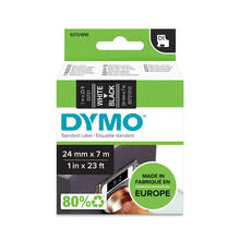 Etiketilint Dymo D1 53721, 24 mm x 7 m, valge mustal