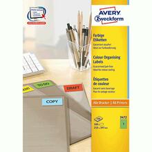 Iseliimuvad etiketid Avery Zweckform, A4, 210 x 297 mm, 1 etikett lehel, 100 lehte, roheline