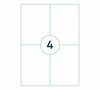 Kleebised Capture A4LABEL-105X148, A4, 105 x 148 mm, 400 tk