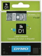 Etiketilint Dymo D1 S0721000, 24 mm x 700 cm, läbipaistev