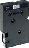 Etiketilint Brother TC201, 12 mm x 7.7 m, must valgel