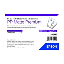 Printeri etiketid Epson 7113415, valge, PP matt, kleebitav