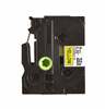 Etiketilint Brother TZe-FX621, 9 mm, must/kollane, 800 cm
