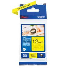 Etiketilint Brother TZE-631S, 12 mm, must kollasel