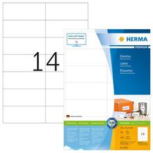 Etiketid Herma Premium 4625, A4, 105 x 42.3 mm, valge, matt paber, 2800 tk