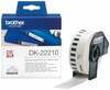 Etiketilint Brother DK-22210, 29 mm x 30.48 m, valge