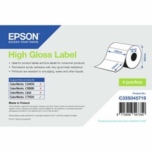 Etiketid Epson GLOSS C33S045719, valge, läikiv