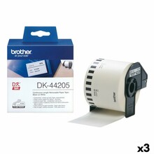 Lamineeritud etikett Brother Label roll DK44205, 62 mm x 36 m, valge