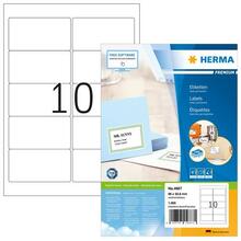 Märgistuskleebis HERMA 4667, A4, valge, 1000 tk