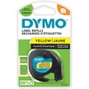 Plastiklint DYMO LetraTag S0721620, 12 mm x 4 m, kollane