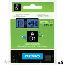 Dymo D1 etiketikassett 45806, sinine, 5 tk