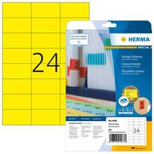 Etiketid HERMA 4466, kollane, 70 x 37 mm, 480 tk