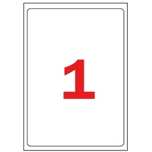 Isekleepuvad etiketid Apli 199,6 x 289,1 mm, A4, 100 lehte, valge