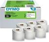 Etiketid Dymo 2177565, 102 x 210 mm, valge, 6 tk