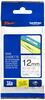 Lamineeritud teip Brother TZe-M31, 8 m x 12 mm, must läbipaistval