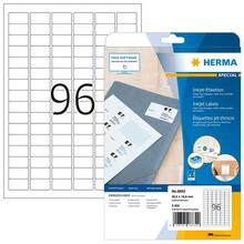Etiketid Herma InkPrint 8832, A4, 30.5 x 16.9 mm, valge matt paber, 2400 tk