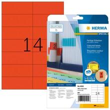 Etiketid HERMA 5059, punane, 105 x 42.3 mm, 280 tk