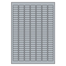 Kleebisetiketid Avery Zweckform, A4, 25.4 x 10 mm, hõbedased, 20 lehte, 189 etiketti lehel