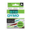 Etiketilint DYMO D1, 19 mm x 7 m, must/roheline, S0720890