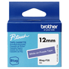 Etiketilint Brother BTAG-F35, 12 mm, valge/lilla, 4 m