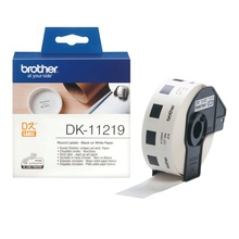 Etiketid printerile Brother DK-11219, 12 mm, 1200 tk, valge