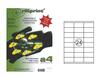 Etiketikleebised Rillstab Rillprint, 70 x 35 mm, A4, 24 kleebist lehel, 100 lehte