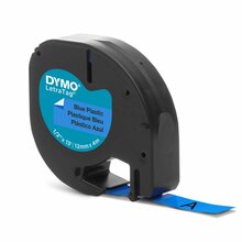 Etiketilint DYMO LetraTag, 12 mm x 4 m, plastik, sinine
