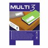 Kleebisetiketid Multi 3, A4, 52.5 x 21.2 mm, 100 lehte, valge