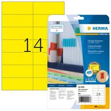 Etiketid HERMA 5058, kollane, A4, 105 x 42.3 mm, 280 tk