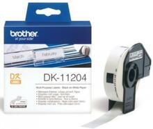 Etiketid Brother DK11204, 17 x 54 mm, valge, 400 tk