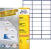 Kleebisetiketid Avery Zweckform, A4, 70 x 32 mm, 27 etiketti lehel, 100 lehte, valge