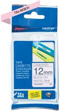 Etiketilint Brother TZe-MQE31, 12 mm x 400 cm, must/pastellroosa