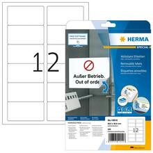 Etiketid HERMA 10010, A4, 88.9 x 46.6 mm, valge, 300 tk