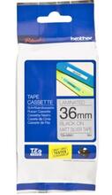 Lamineeritud kleeplint Brother TZe-M961, 36 mm, must/hõbe, 8 m