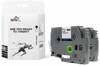 Etiketilint TB Print TBTB-TZE221, 9 x 8 mm, 800 cm, must valgel, 2 tk