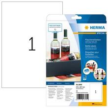 Etiketid HERMA 8895, A4, 210 x 297 mm, valge, 10 tk