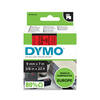 Etiketilint DYMO D1 40917, 9 mm x 7 m, must/punane