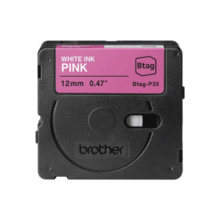 Etiketilint Brother BTAG-P35, 12 mm, valge roosal