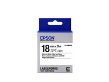 Etiketid Epson Label Cartridge LK-5WBN, 18 mm, must valgel, 9 m
