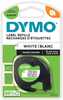 Paberist etikettlint Dymo LetraTag 12 mm x 4 m, must valgel, 10 tk