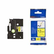 Etiketilint Brother TZe-FX631, 12 mm, must/kollane, lamineeritud, paindlik, 8 m