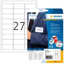 Etiketid HERMA 4511, A4, 63.5 x 29.6 mm, valge, 540 tk