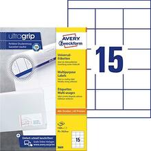Isekleepuvad etiketid Avery Zweckform, A4, 70 x 50.8 mm, 100 lehte, valge
