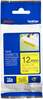 Lamineeritud kleeplint Brother TZe-S631, 12 mm x 8 m, must/kollane