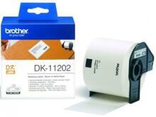 Kleepsetiketid Brother DK11202, 62 x 100 mm, valge, 300 tk