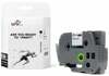 Etiketilint TB Print TBTB-TZE251, 24 x 8 mm, 800 cm, must valgel