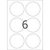 Eemaldatavad etiketid Herma 5068, A4, ümmargused, 85 mm, valged, matt paber, 150 tk