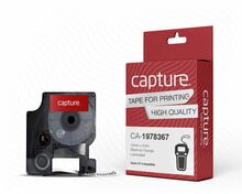 Etiketilint Capture CA-1978367, 12 mm x 3.0 m, must oranžil