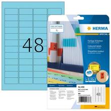 Etiketid Herma 4368, A4, 45.7 x 21.2 mm, sinine, 960 tk