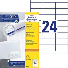 Isekleepuvad etiketid Avery Zweckform 3664, A4, 70 x 33.8 mm, 100 lehte